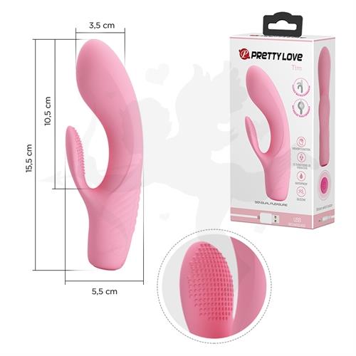 Estimulador flexible de punto G y clitoris con carga USB